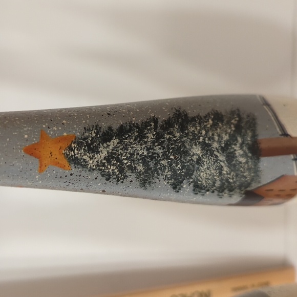 Folk Art Vintage wooden candlesticks - Picture 7 of 9